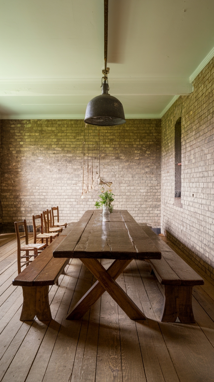 Industrial Touches in a Cozy Farmhouse Setting
