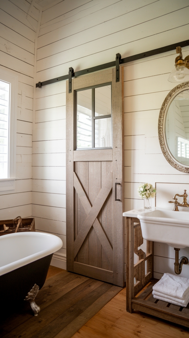 Timeless Charm: A Contemporary Farmhouse Bathroom