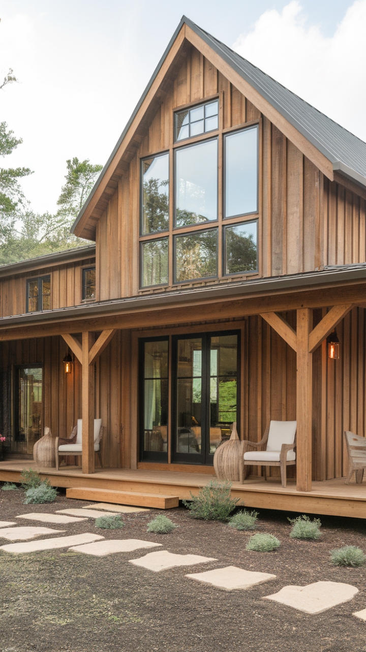 Charming Modern Farmhouse Blends Rustic Warmth with Contemporary Style