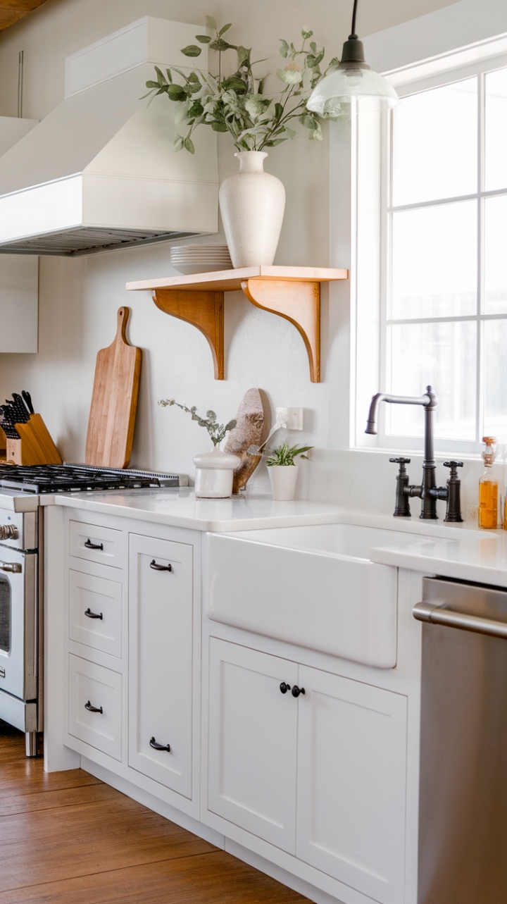 Charming Modern Farmhouse Kitchen with Elegant Details