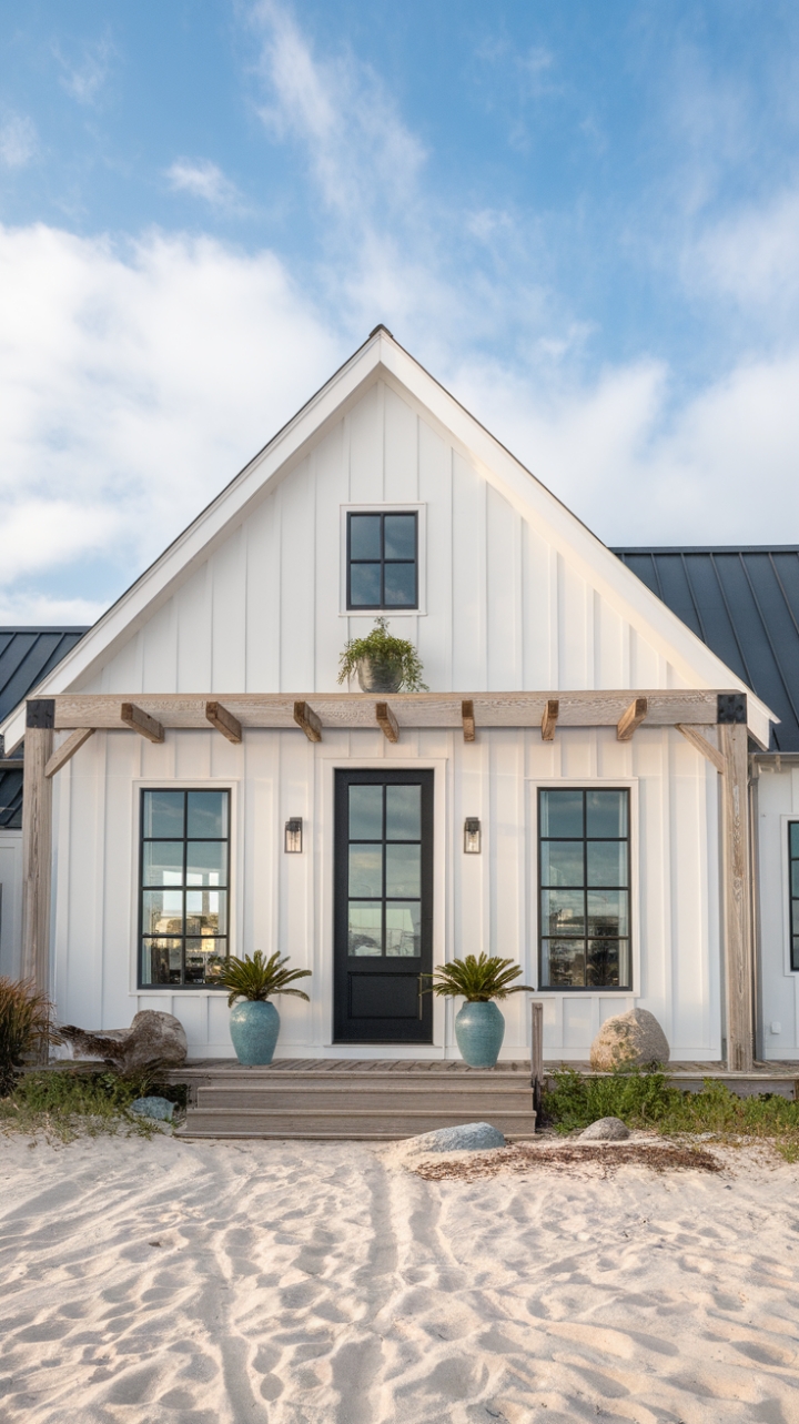 Coastal Charm and Rustic Elegance in a Modern Farmhouse