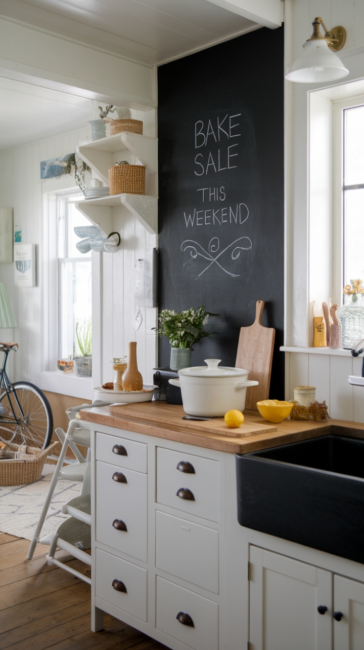 Rustic Coastal Kitchen with Vintage Touches