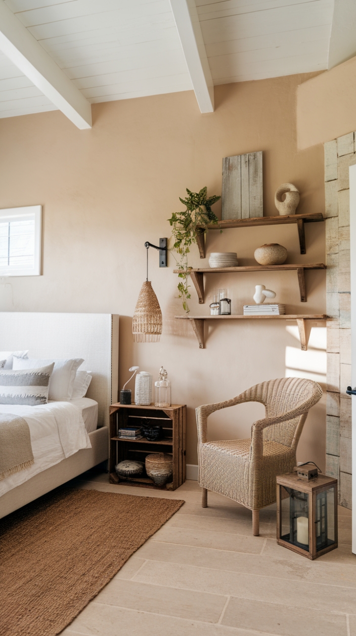 Rustic Elegance in a Sun-Kissed Coastal Bedroom