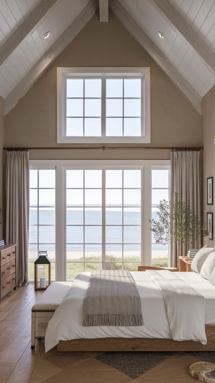 Tranquil Farmhouse Bedroom Embracing Nature