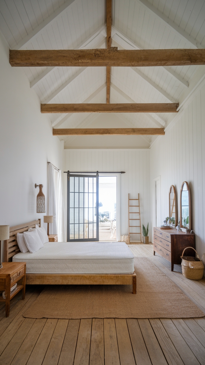 Serene Coastal-Rustic Bedroom Retreat