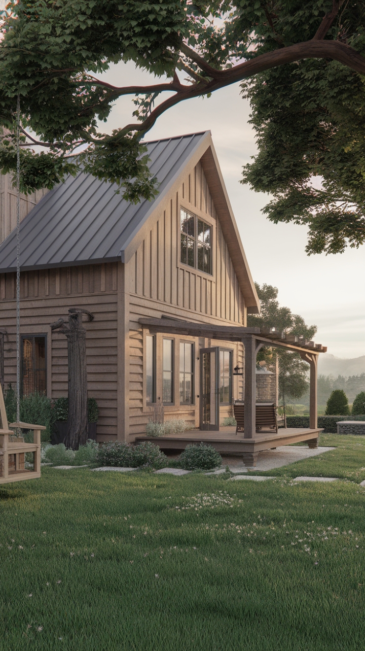 Rustic Charm Meets Contemporary Elegance in a Verdant Setting