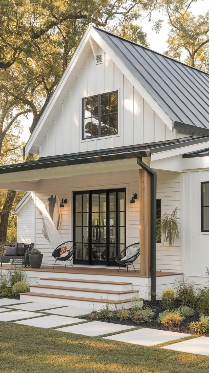 Elegant Farmhouse Blends Classic Charm with Contemporary Style