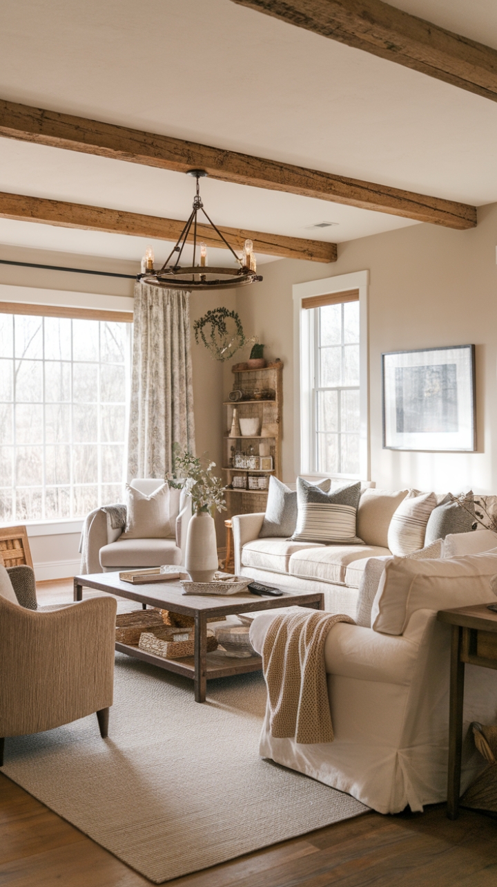 Rustic Charm Meets Modern Comfort in a Family-Friendly Farmhouse