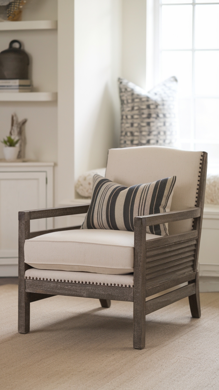 Rustic Elegance: A Cozy Accent for Modern Farmhouse Living