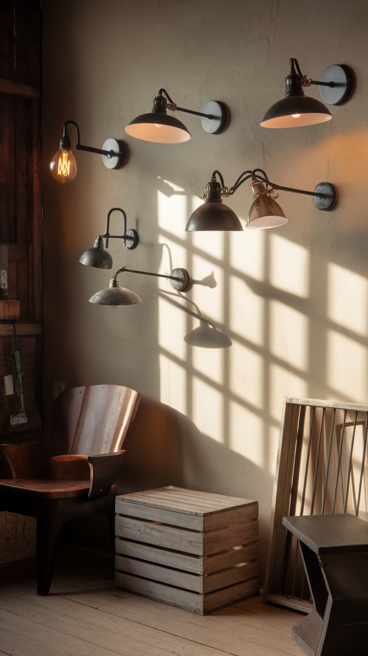 Illuminating Character: Industrial and Country Style Wall Sconces