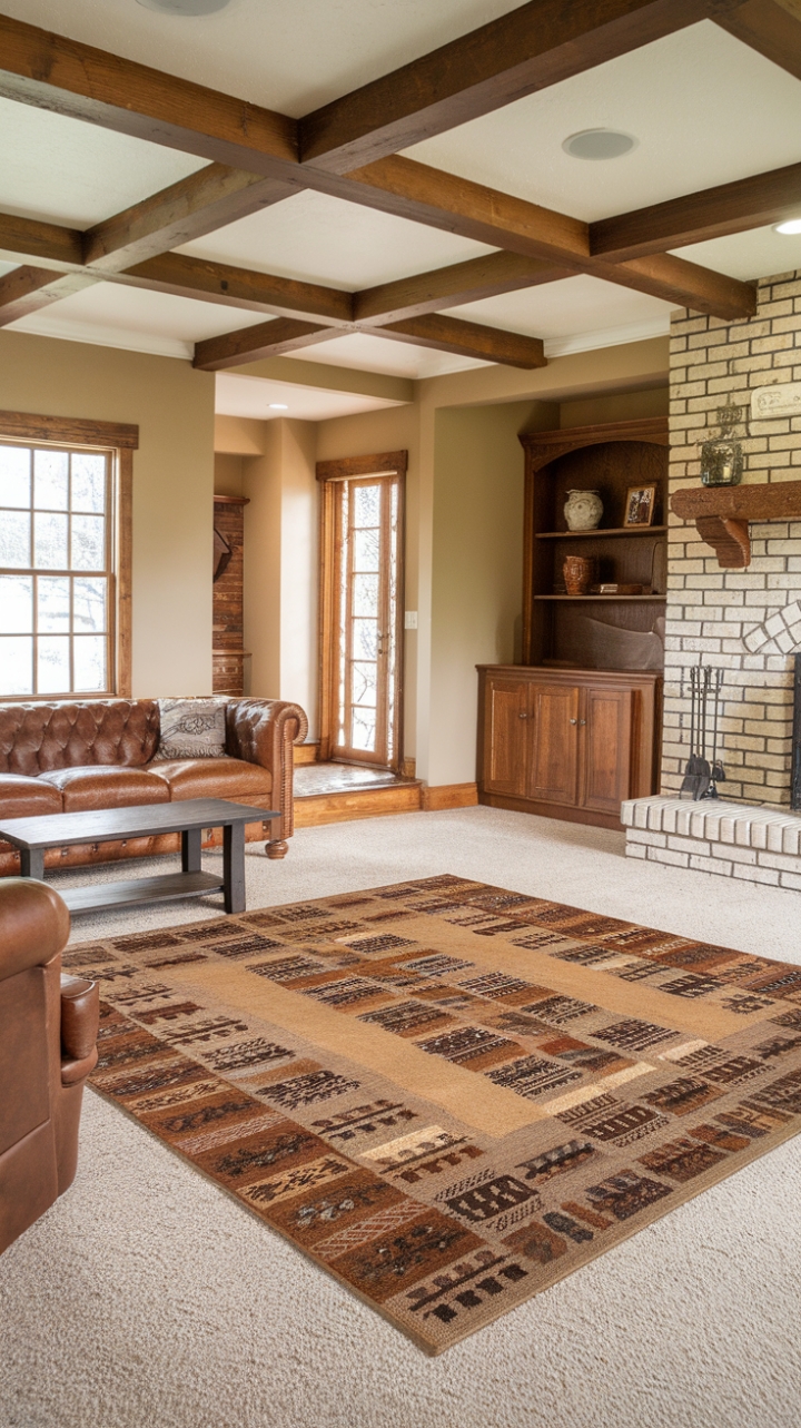 Rustic Charm: A Cozy Farmhouse Living Room Design