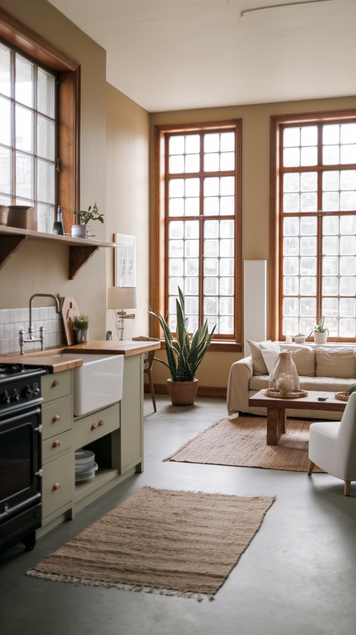 Rustic Charm Meets Modern Comfort in a Light-Filled Apartment