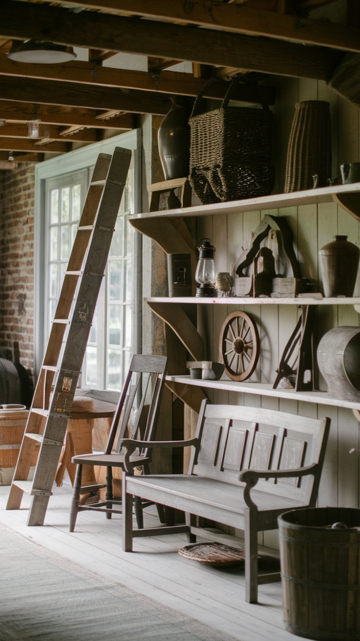 Rustic Elegance: A Historic Farmhouse Filled with Primitive Decor