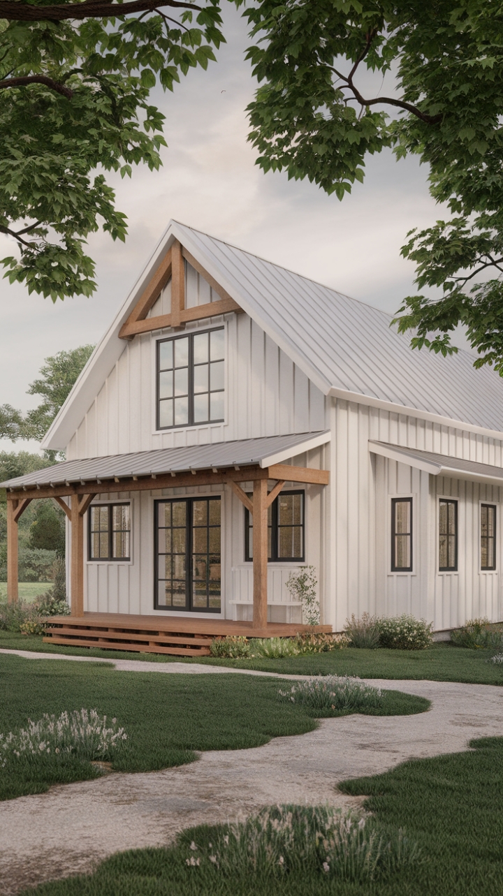A Harmonious Blend of Simplicity and Style in a Scenic Farmhouse