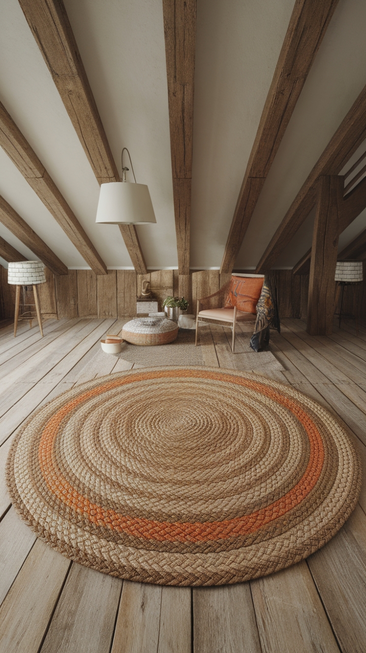Rustic Elegance: Natural Fiber Rug for Cozy Spaces