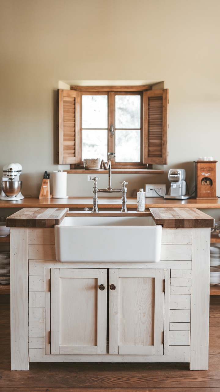Rustic Elegance: A Warm and Practical Kitchen Retreat