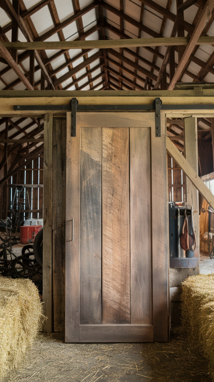 Rustic Charm: A Weathered Barn Door Tells a Story