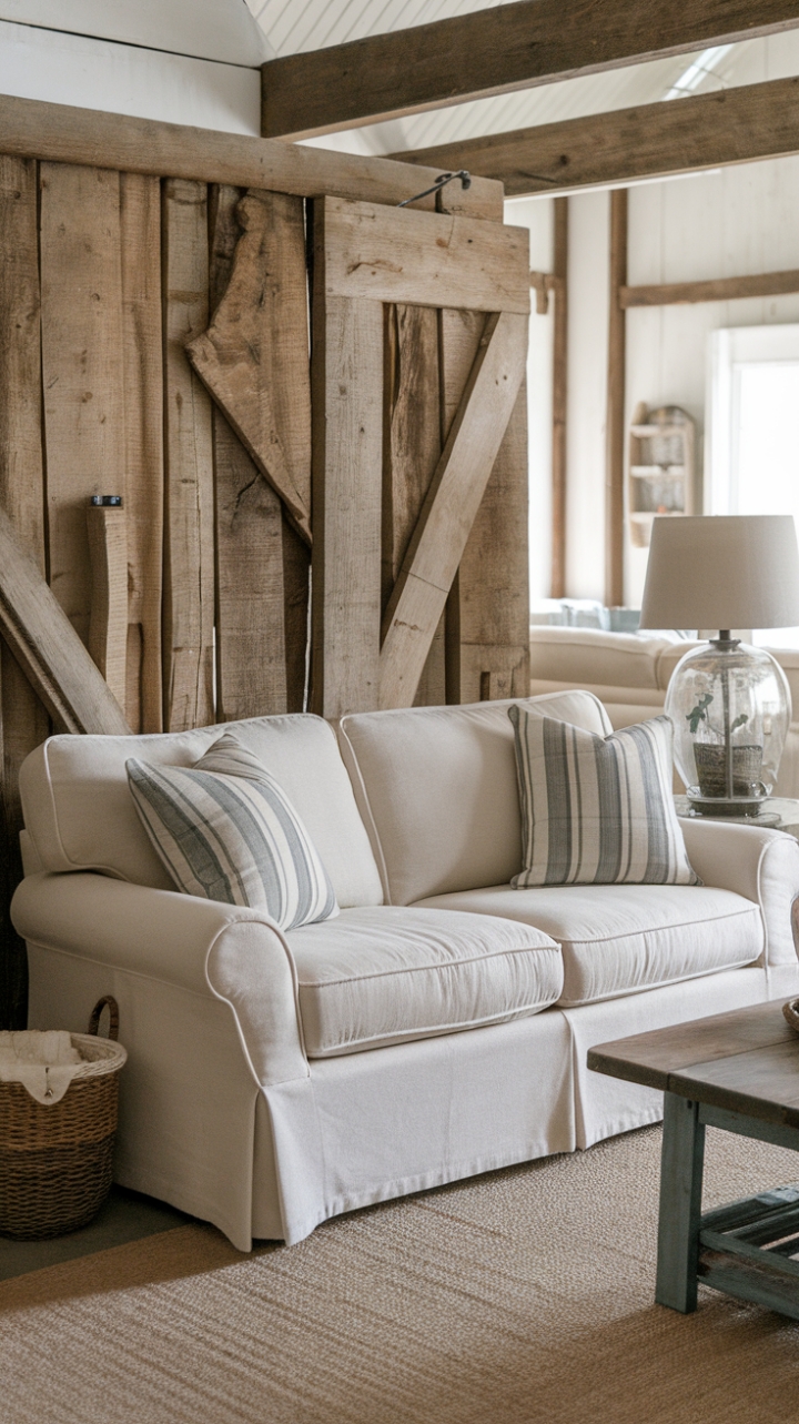 Rustic Elegance: Inviting Farmhouse Seating Arrangement