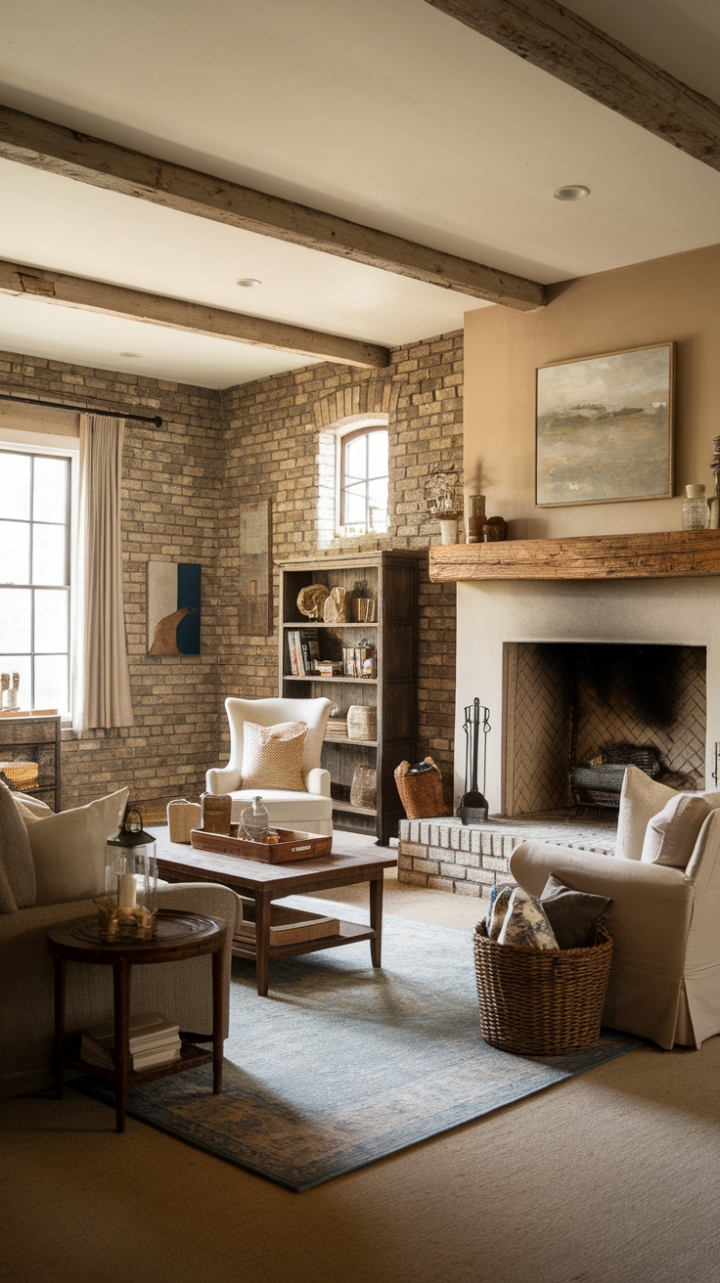 Rustic Elegance: A Warm and Inviting Farmhouse Gathering Space