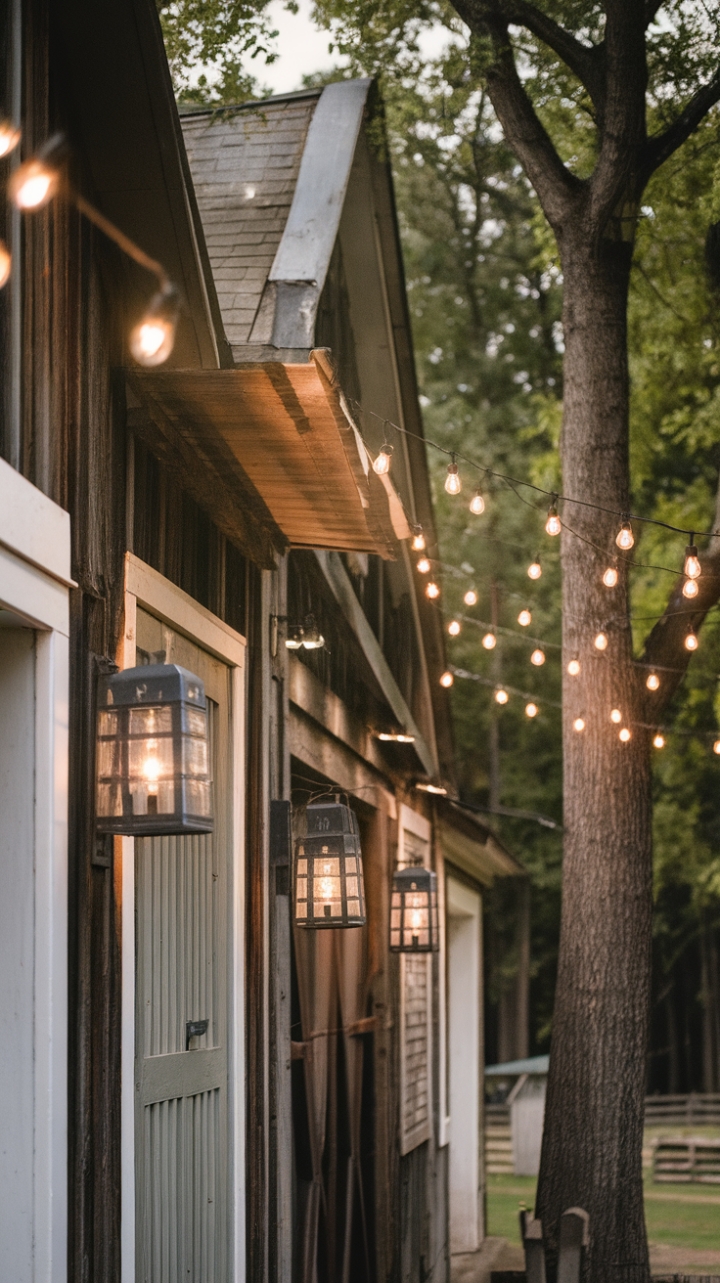 Illuminating the Countryside: Warm Exterior Lights for a Cozy Farmhouse Setting