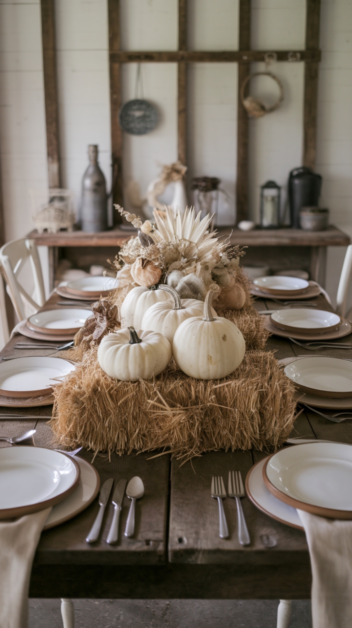 Autumn Elegance: Rustic Table Setting for Cozy Gatherings