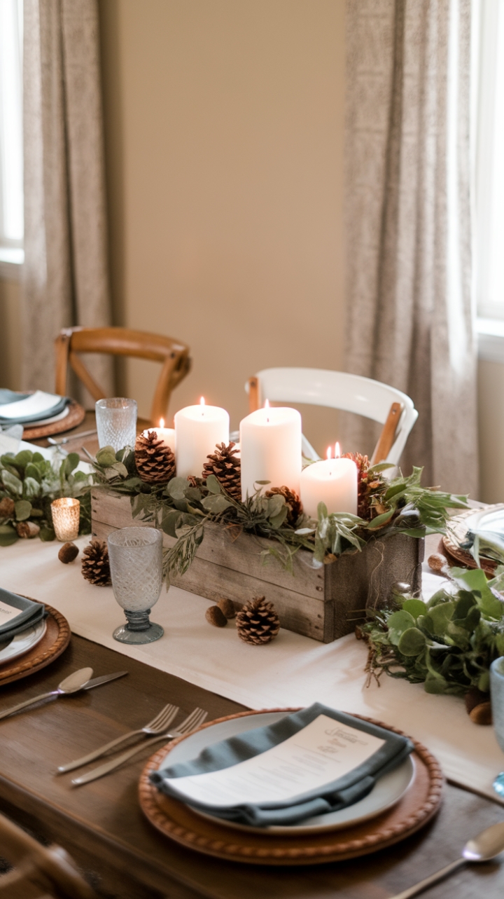 Rustic Elegance: A Warm and Stylish Dining Scene