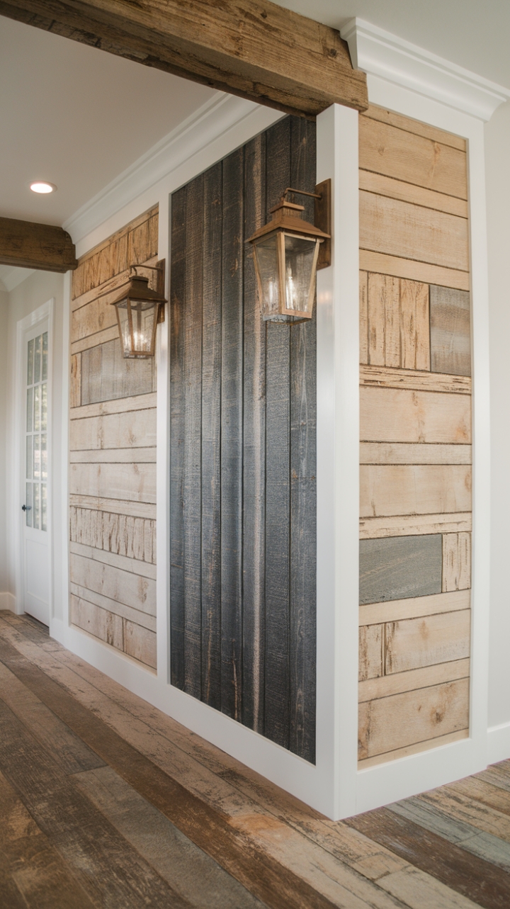 Rustic Charm: Modern Farmhouse Accent Wall
