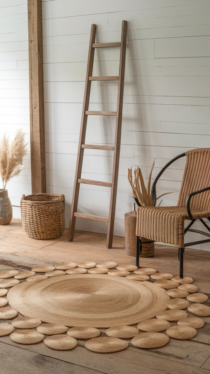 Rustic Charm with Natural Textures and Farmhouse Details