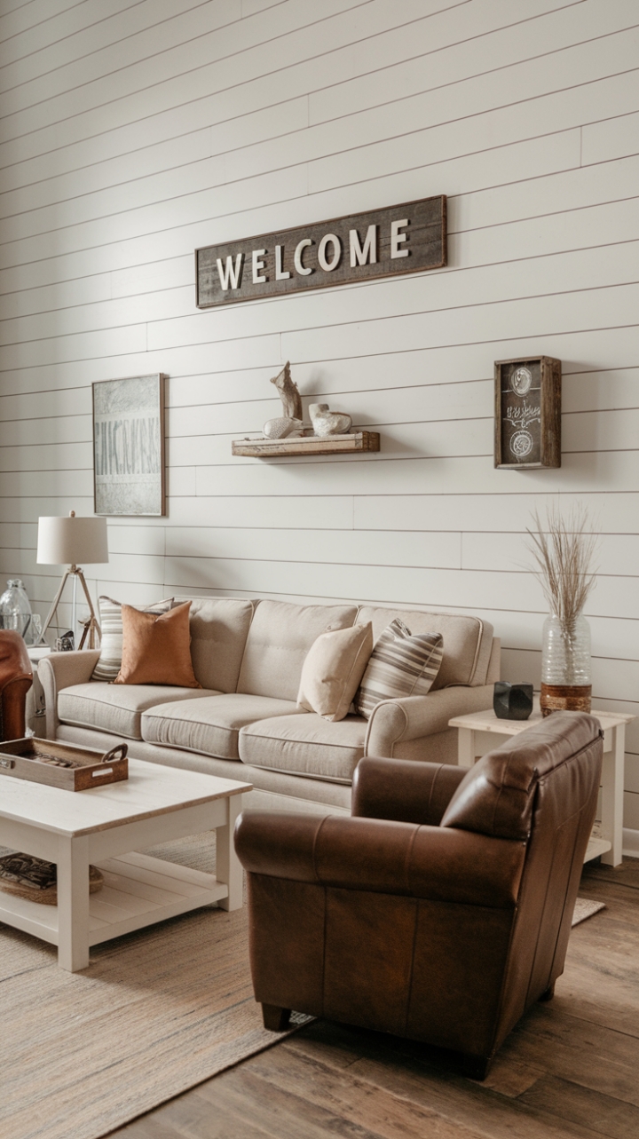 Rustic Charm: A Cozy Living Room Retreat