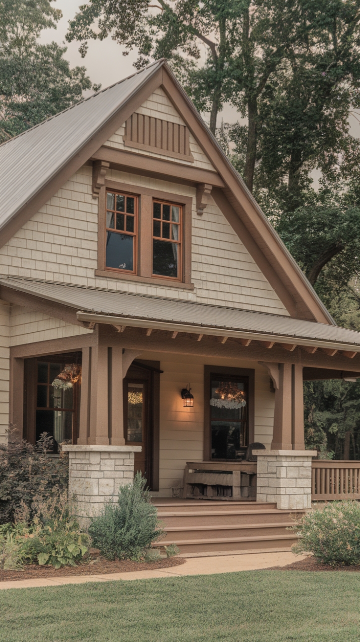 Rustic Charm and Craftsman Simplicity in a Timeless Farmhouse