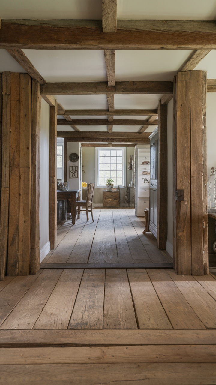 Timeless Charm: Wide Plank Reclaimed Wood Floors for a Warm, Rustic Home