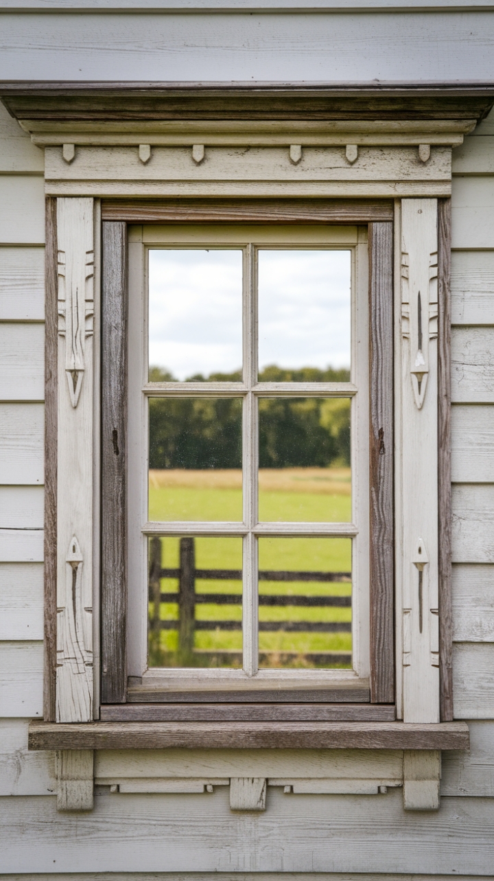 Rustic Elegance: The Beauty of Worn White Wood in Farmhouse Design