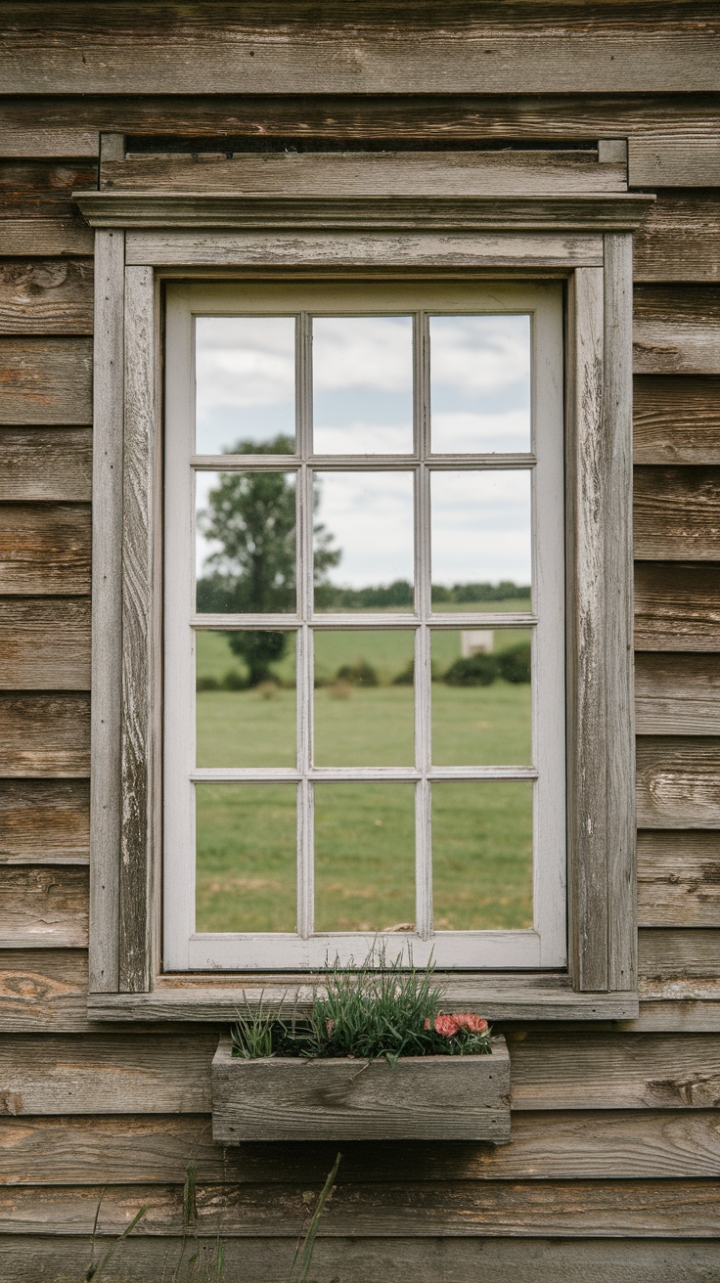 Timeless Charm of a Farmhouse Window