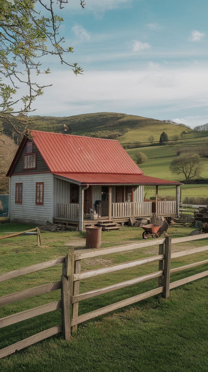 Country Charm: A Rustic Home Amid Rolling Hills