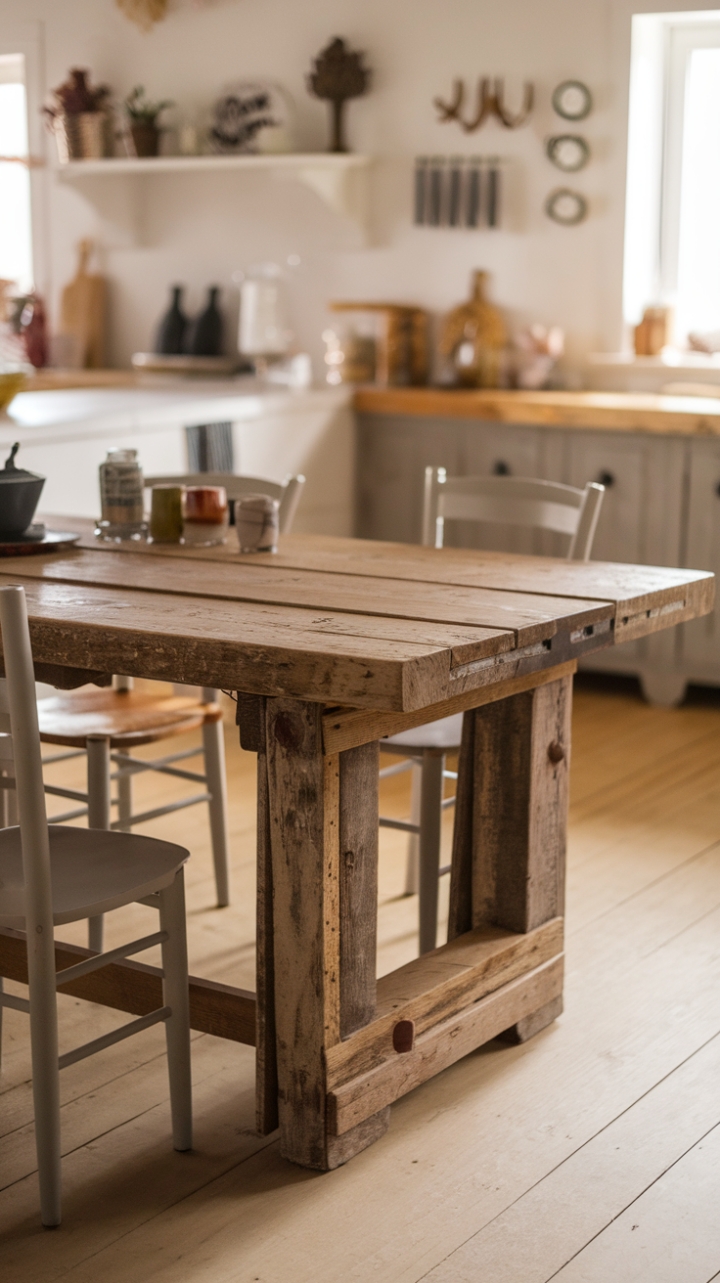 Inviting Farmhouse Kitchen with Natural Wood Accents