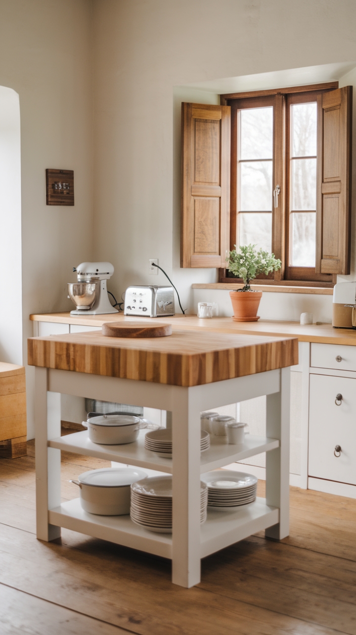 A Warm, Inviting Kitchen with Rustic Details and Functional Design