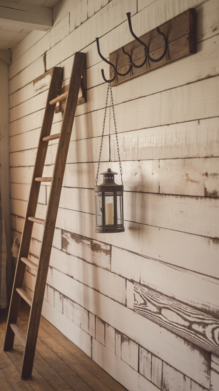 Country Charm with Whitewashed Shiplap and Rustic Accents