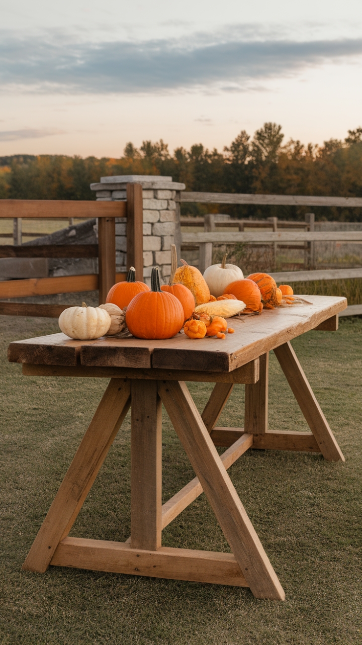 Country Charm: Reclaimed Wood and Autumn Bounty