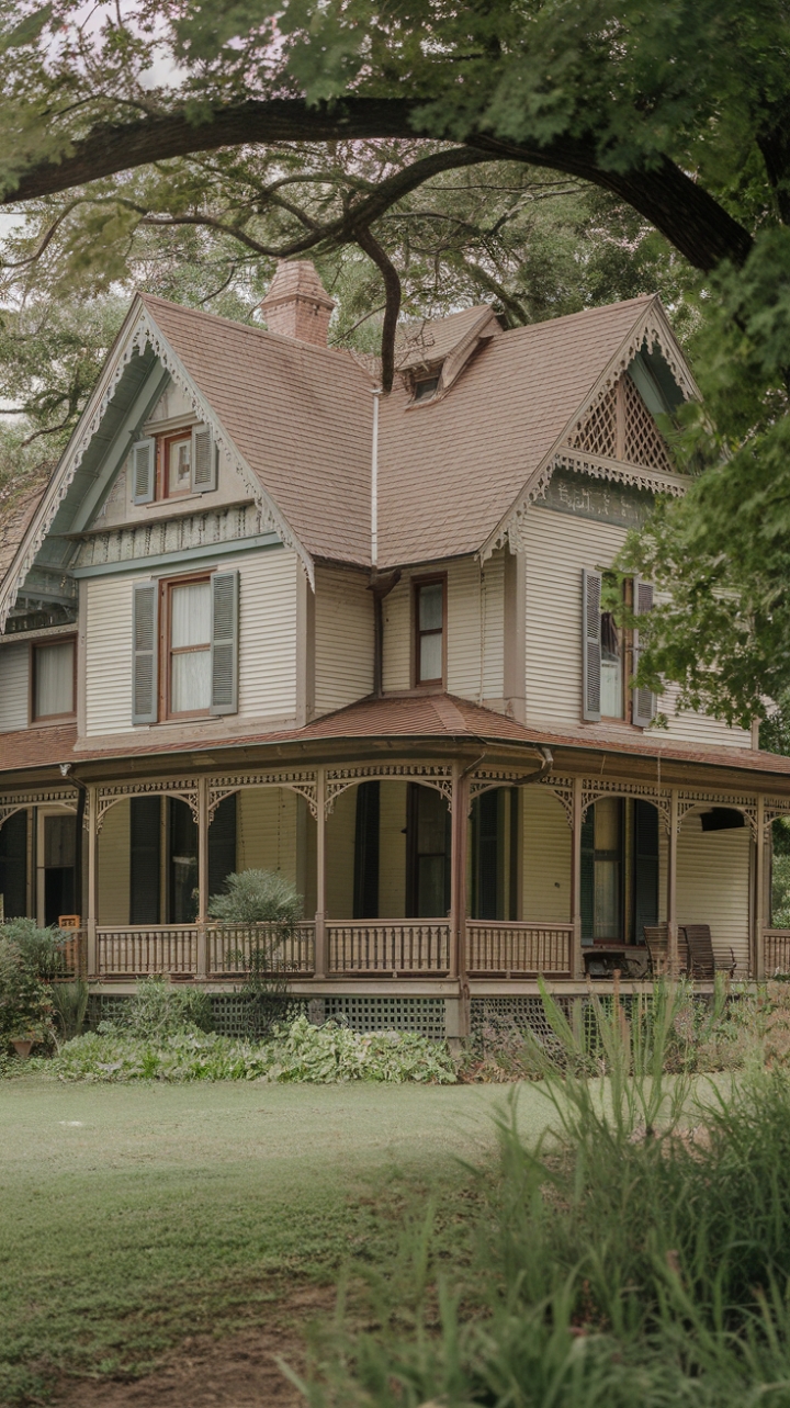 Rural Elegance: A Picturesque 19th-Century Farmhouse with Victorian Flair