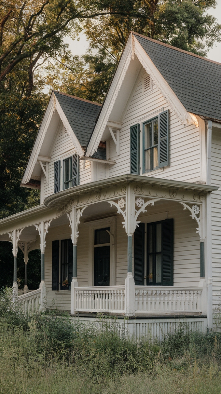 Timeless Charm: A 19th-Century Farmhouse Blending Queen Anne, Gothic Revival, and Folk Victorian Styles