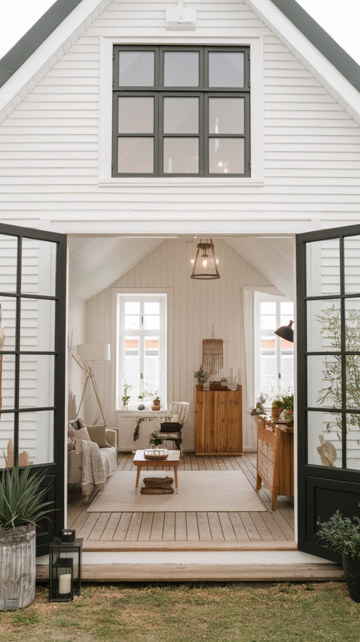 Serene Nordic Farmhouse: Rustic Charm Meets Minimalist Elegance