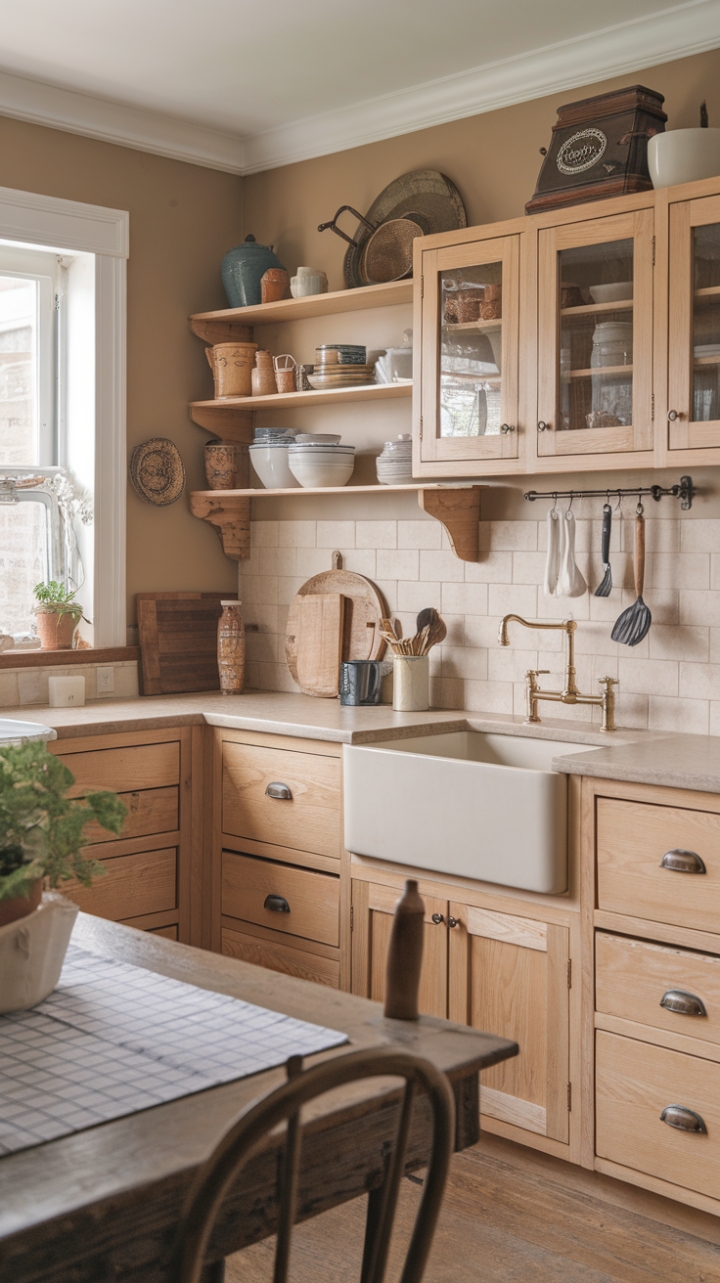 Vintage Charm: A Cozy Country Kitchen Retreat