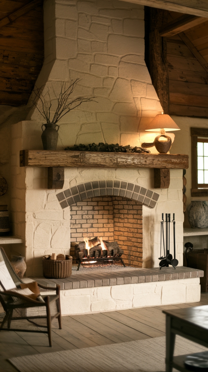 Cozy Farmhouse Fireplace Retreat