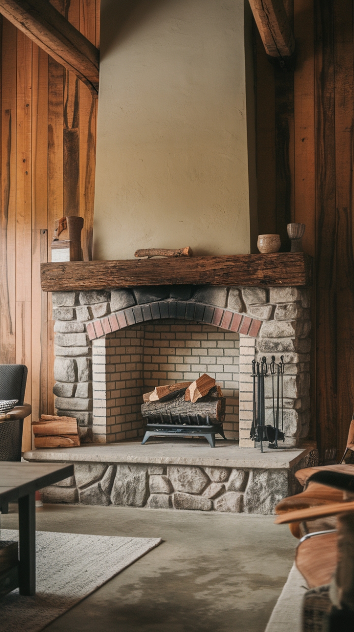 Warmth and History in a Rustic Farmhouse