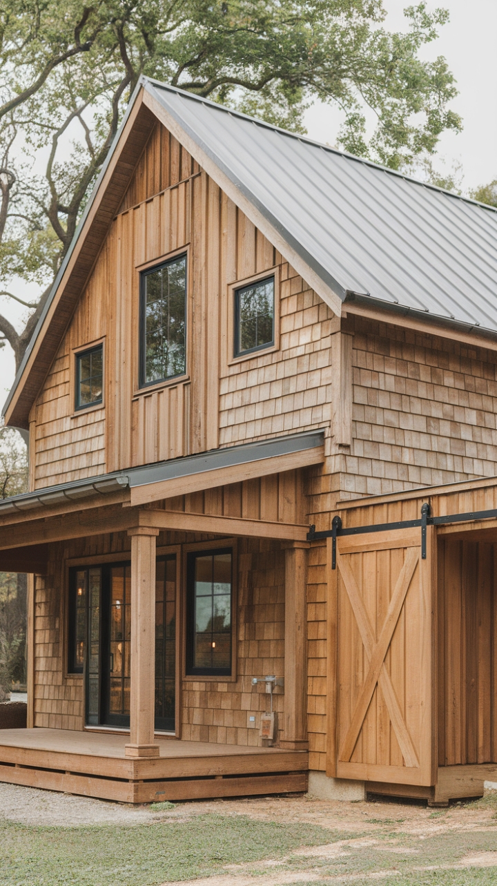 Rustic Charm Meets Modern Elegance in a Serene Farmhouse