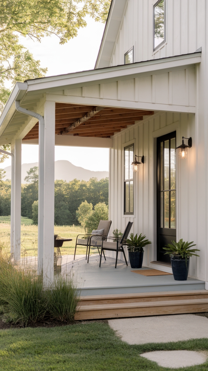 Contemporary Farmhouse with Inviting Porch