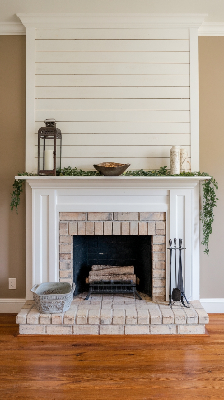 Charming Farmhouse Fireplace as the Heart of the Home
