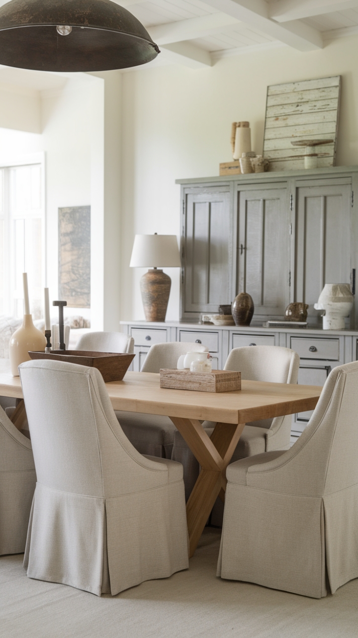 Rustic Meets Modern: A Cozy Farmhouse Dining Room