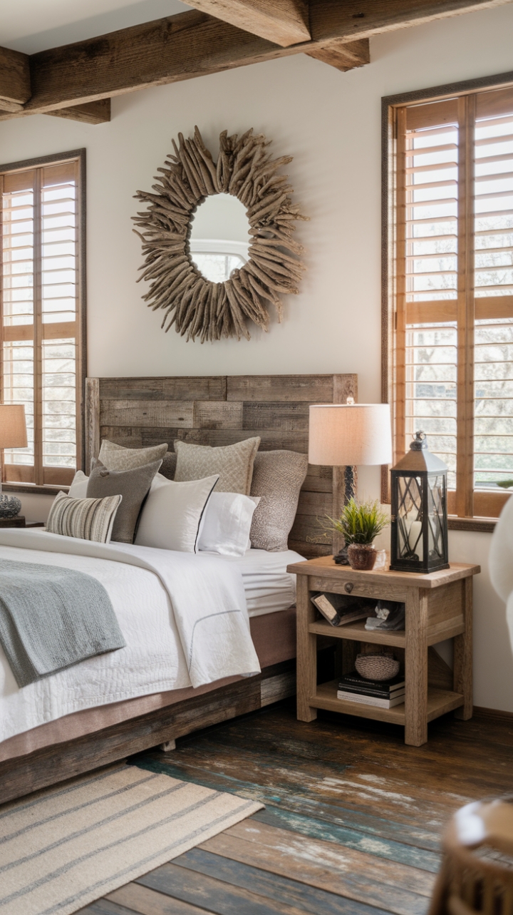 Warmth and Texture: A Perfectly Blended Bedroom Retreat