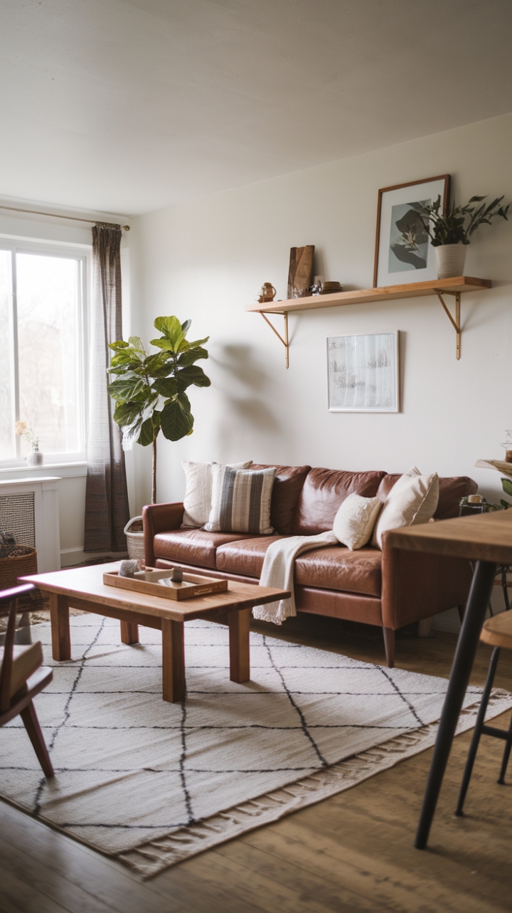 Serene Scandinavian Farmhouse Living Room Design